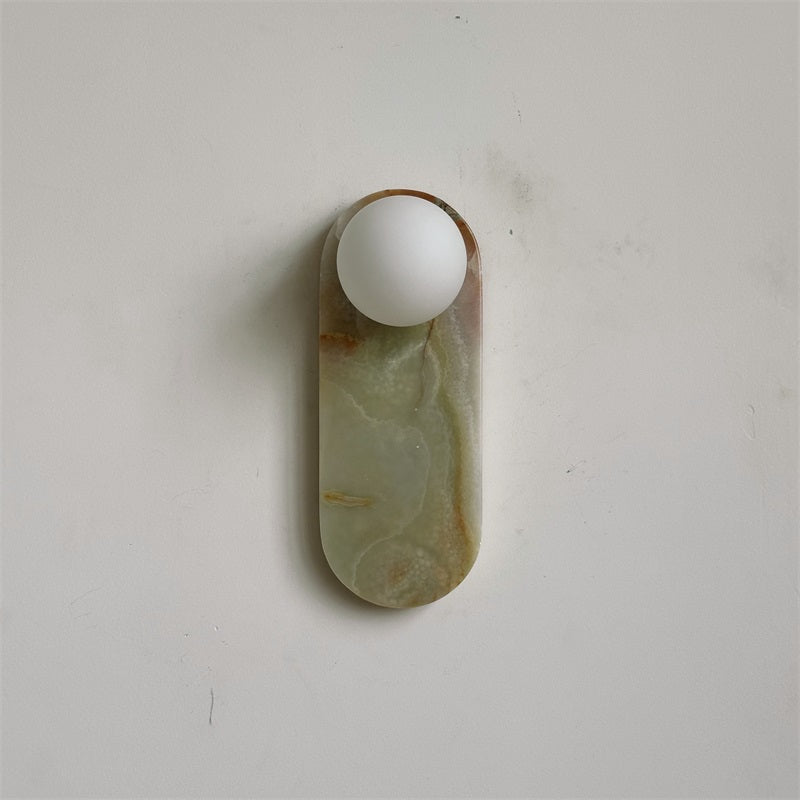 Syraeia Modern Minimalist Marble Jade Wall Lamp - Lamp Copper
