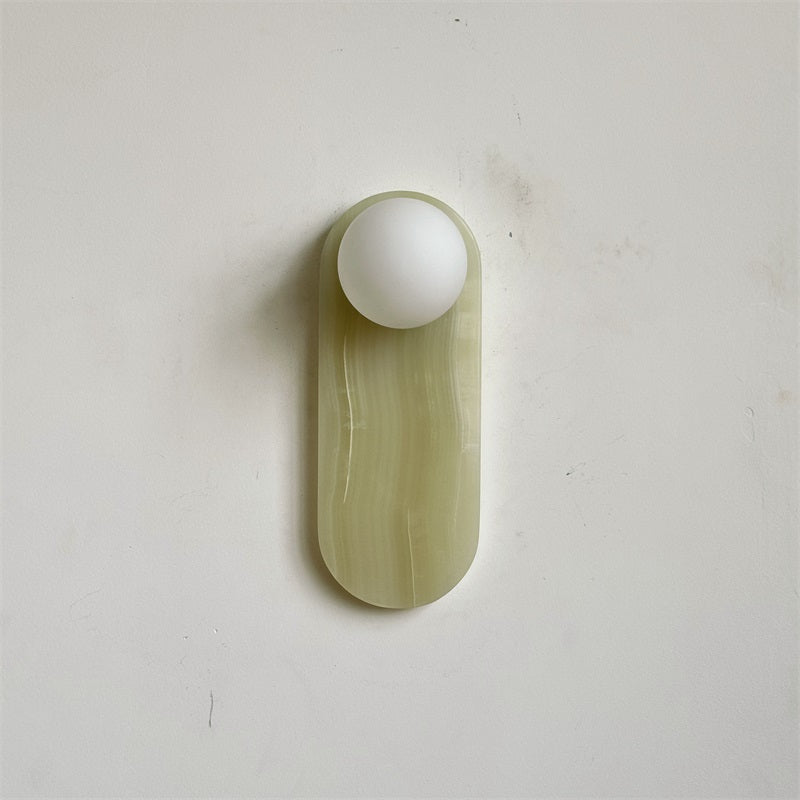 Syraeia Modern Minimalist Marble Jade Wall Lamp - Lamp Copper