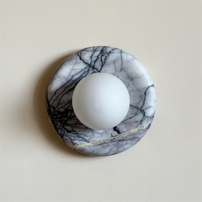 Zoraean Premium Elegance White Marble Sconce Wall Lamp - Lamp Copper