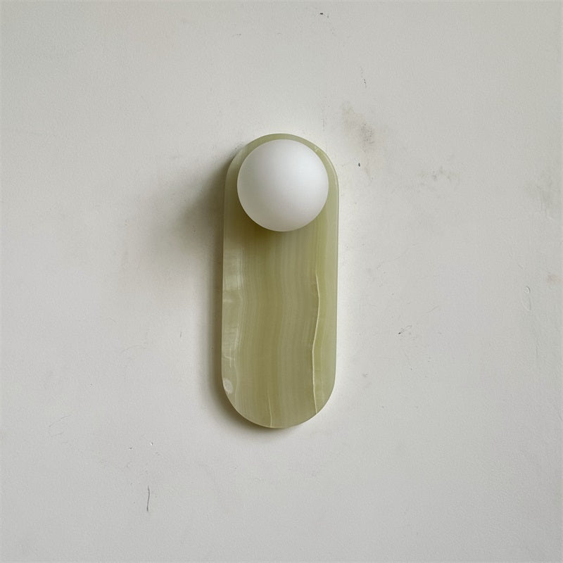 Syraeia Modern Minimalist Marble Jade Wall Lamp - Lamp Copper