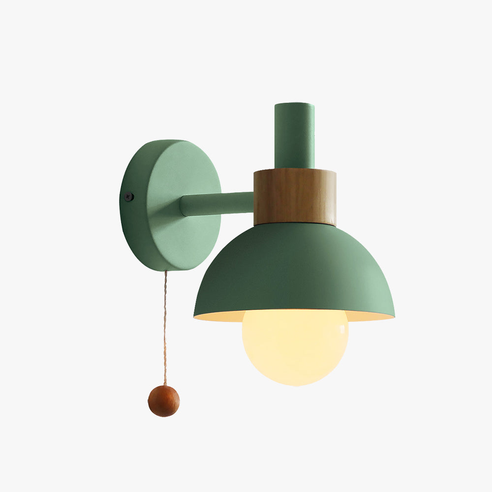 Valentina Moderne LED Applique Murale Métal/Verre Chambre à coucher Blanc/Jaune/Rose/Vert