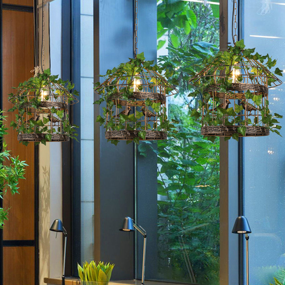 Arisha Industriel LED Suspension Métal/Acrylique Salle À Manger/Bar