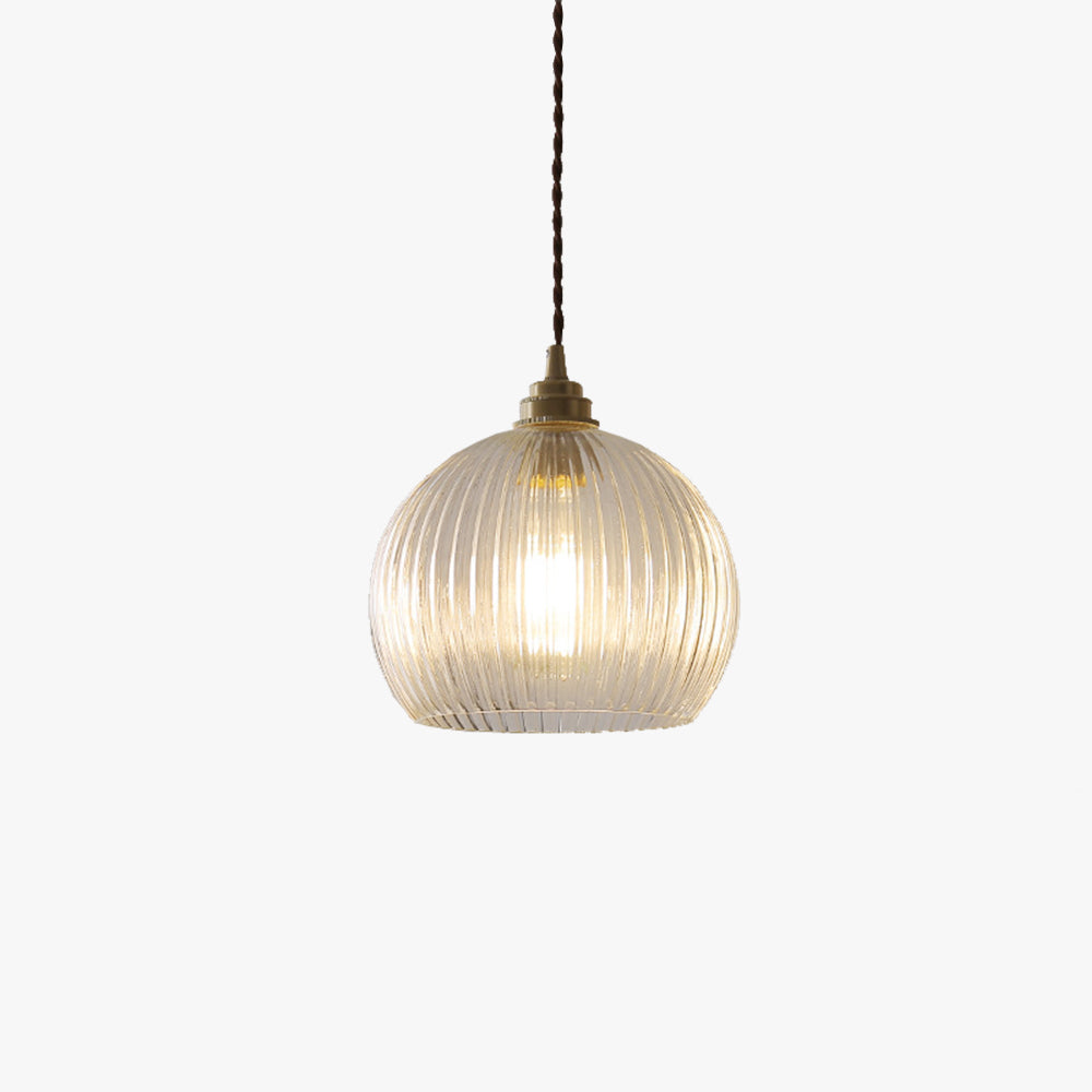 Valentina Minimaliste Sphère Métal/Verre LED Suspension Blanc/Transparent