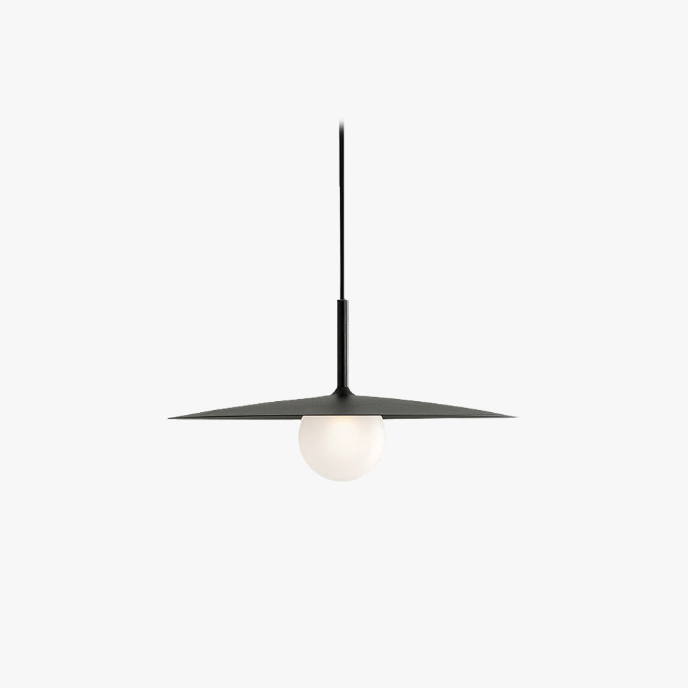 Arisha Suspension Dôme Moderne, Métal /Verre, Noir/Blanc/Grise, Chambre