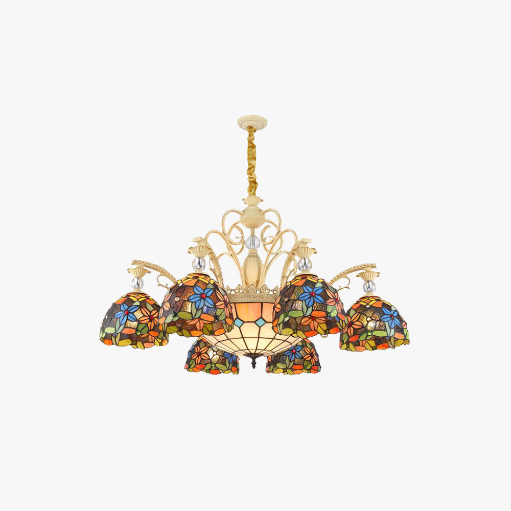 Silva Vintage LED Lustre Métal Verre Salon Chambre à coucher