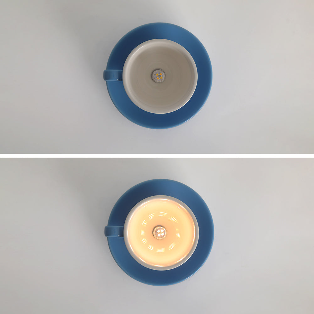 Aria Moderne Tasses à Café Céramique Plafonnier Bleu/Rose/Jaune