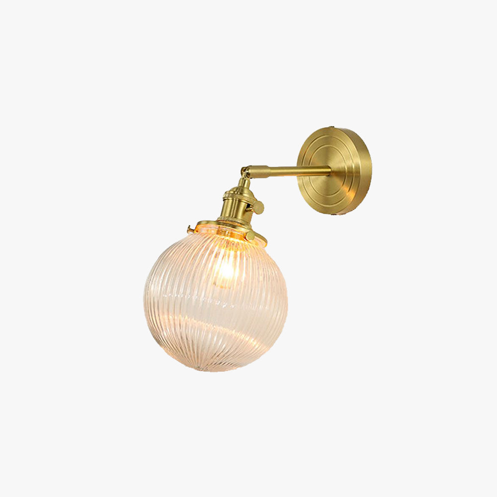 Valentina Applique Murale Boule/Fleur Luxe, Métal/Verre, Salle à Manger