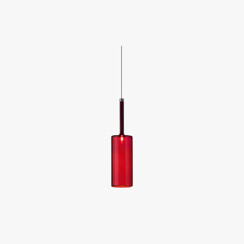 Valentina Lustre Suspension Moderne Minimaliste Verre Clair/Gris Bar