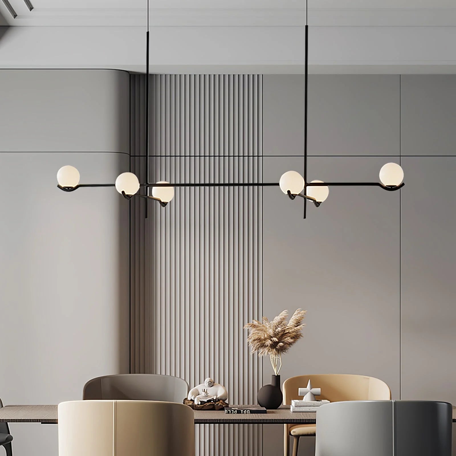 Silva Minimalism Metal Glass Pendant Light Dining Room Bedroom