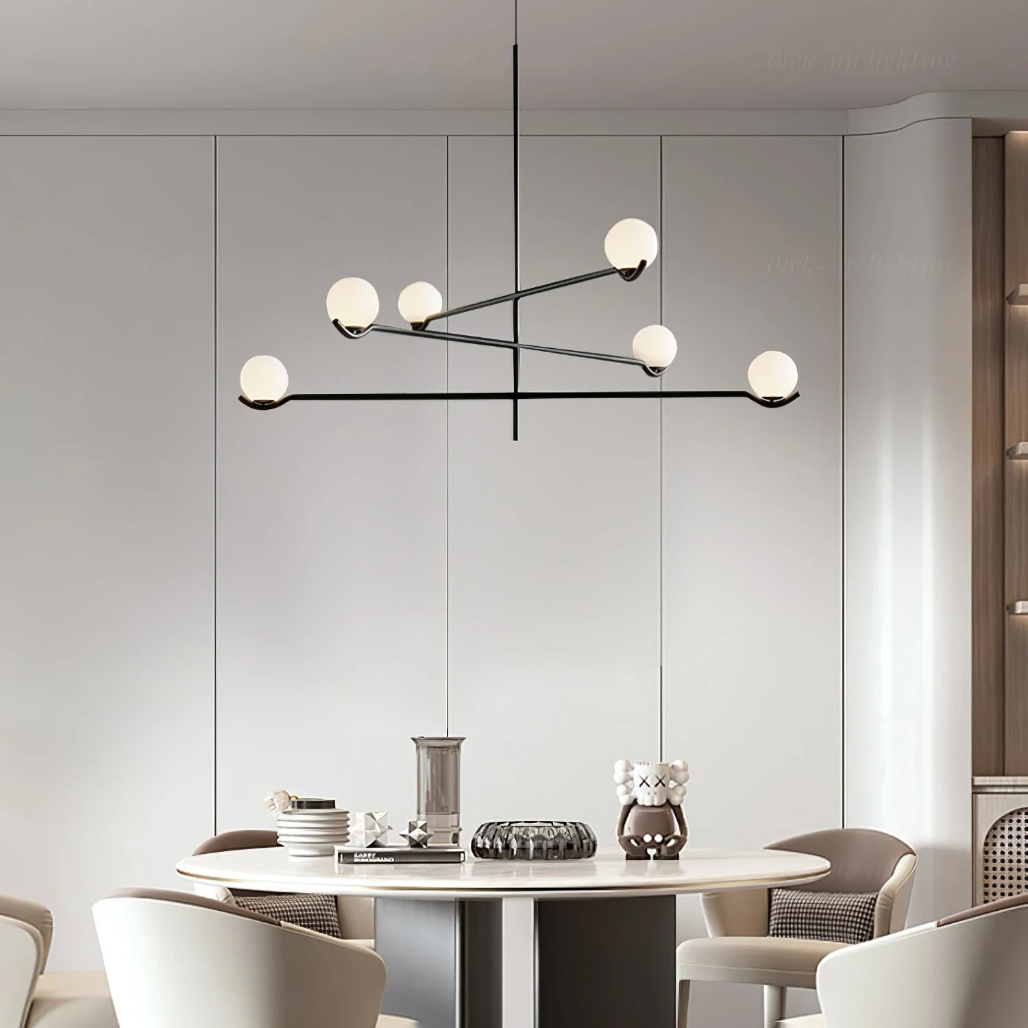 Silva Minimalism Metal Glass Pendant Light Dining Room Bedroom