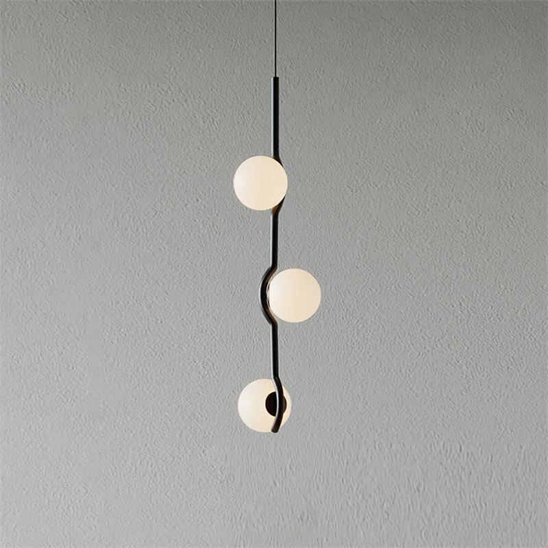 Silva Minimalism Metal Glass Pendant Light Dining Room Bedroom