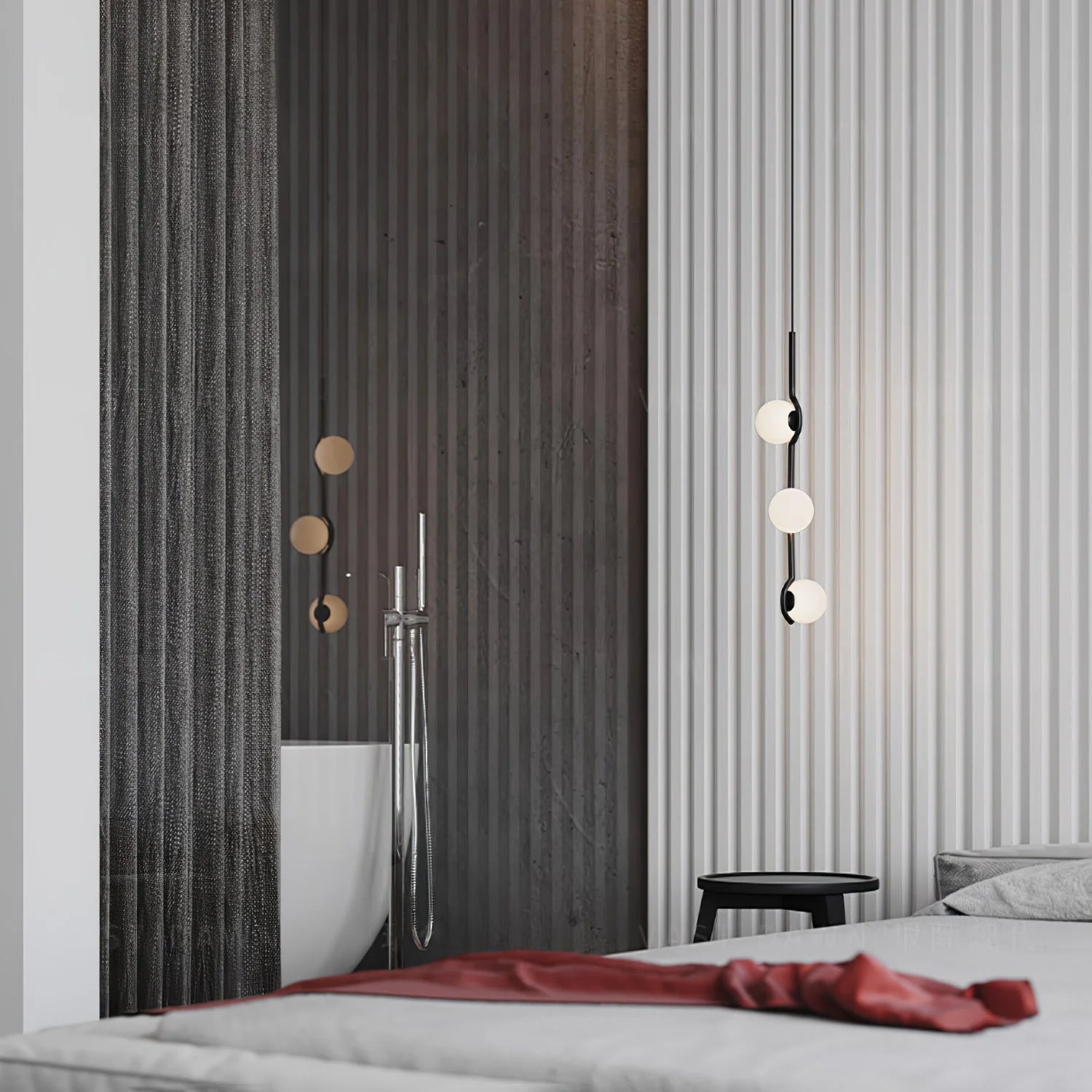 Silva Minimalism Metal Glass Pendant Light Dining Room Bedroom