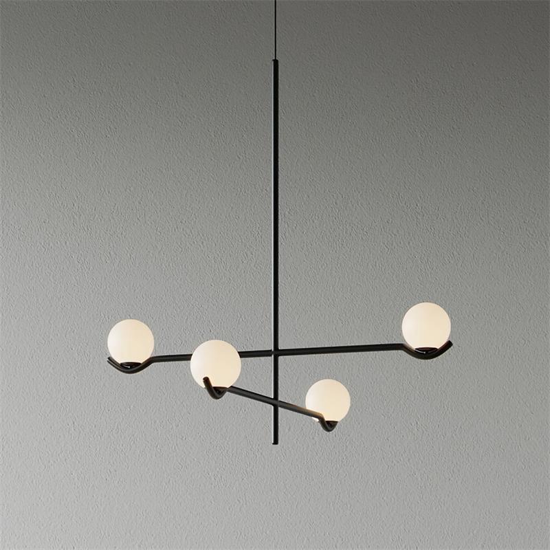 Silva Minimalism Metal Glass Pendant Light Dining Room Bedroom
