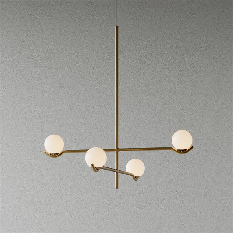 Silva Minimalism Metal Glass Pendant Light Dining Room Bedroom