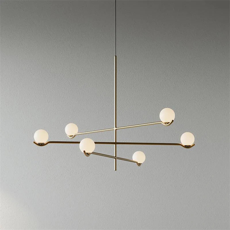 Silva Minimalism Metal Glass Pendant Light Dining Room Bedroom