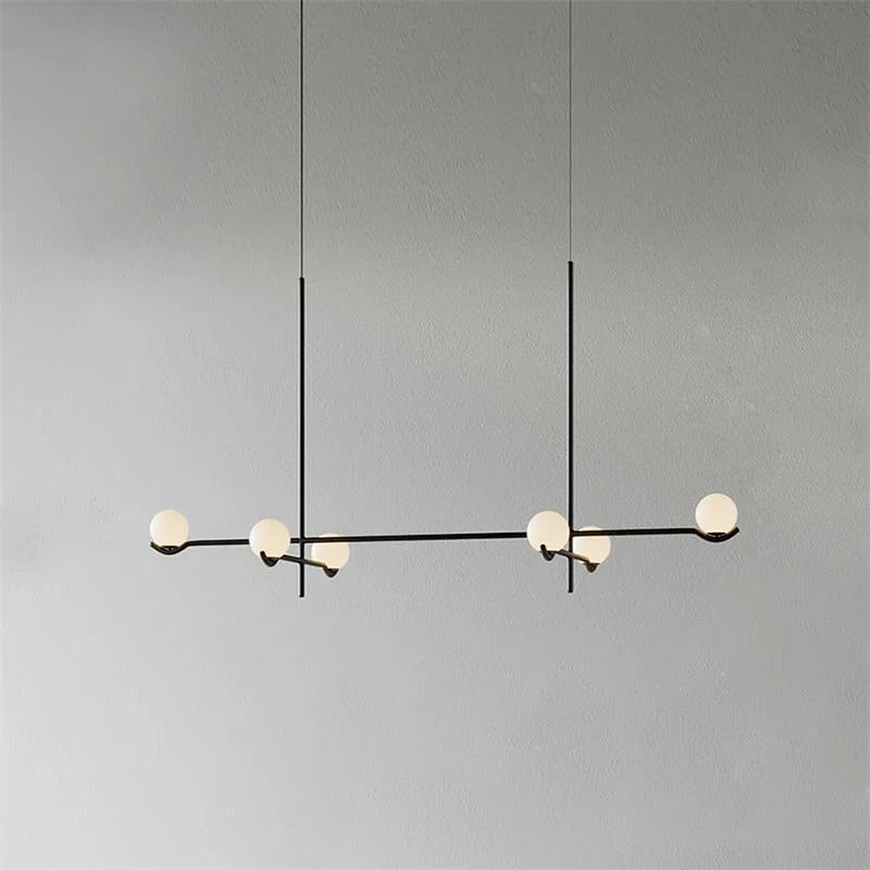 Silva Minimalism Metal Glass Pendant Light Dining Room Bedroom