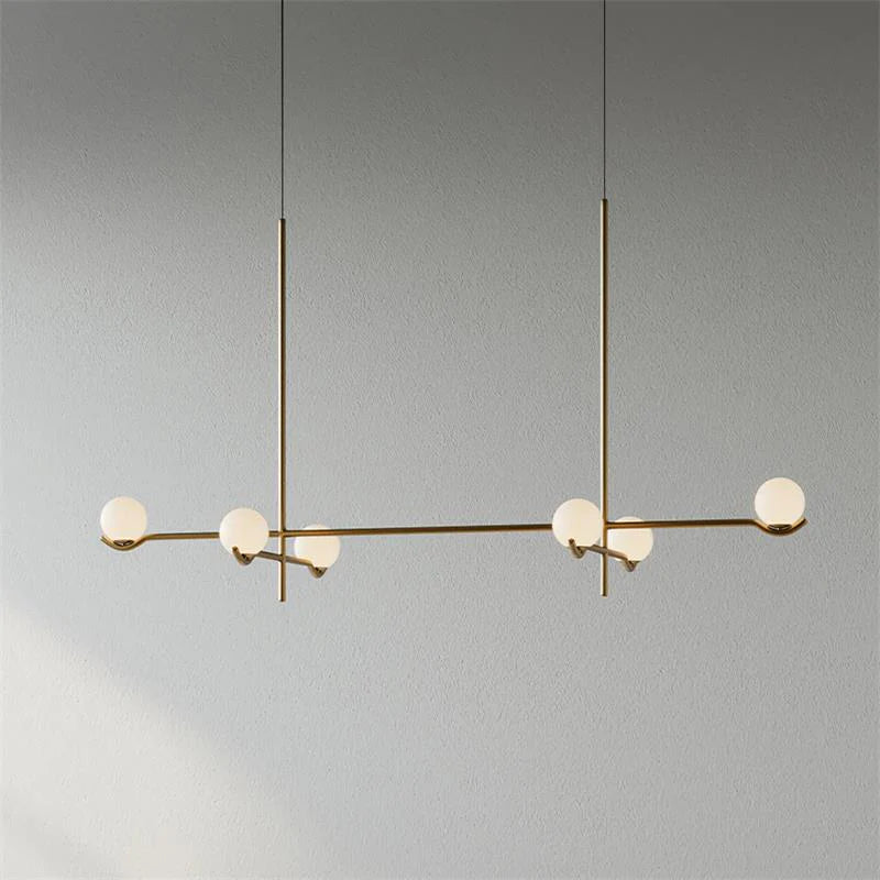 Silva Minimalism Metal Glass Pendant Light Dining Room Bedroom