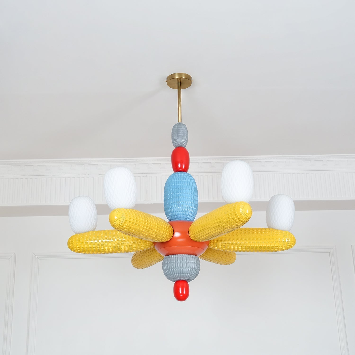 Balloons Chandelier Porcelain Modules Frosted Orbs - Letslighting