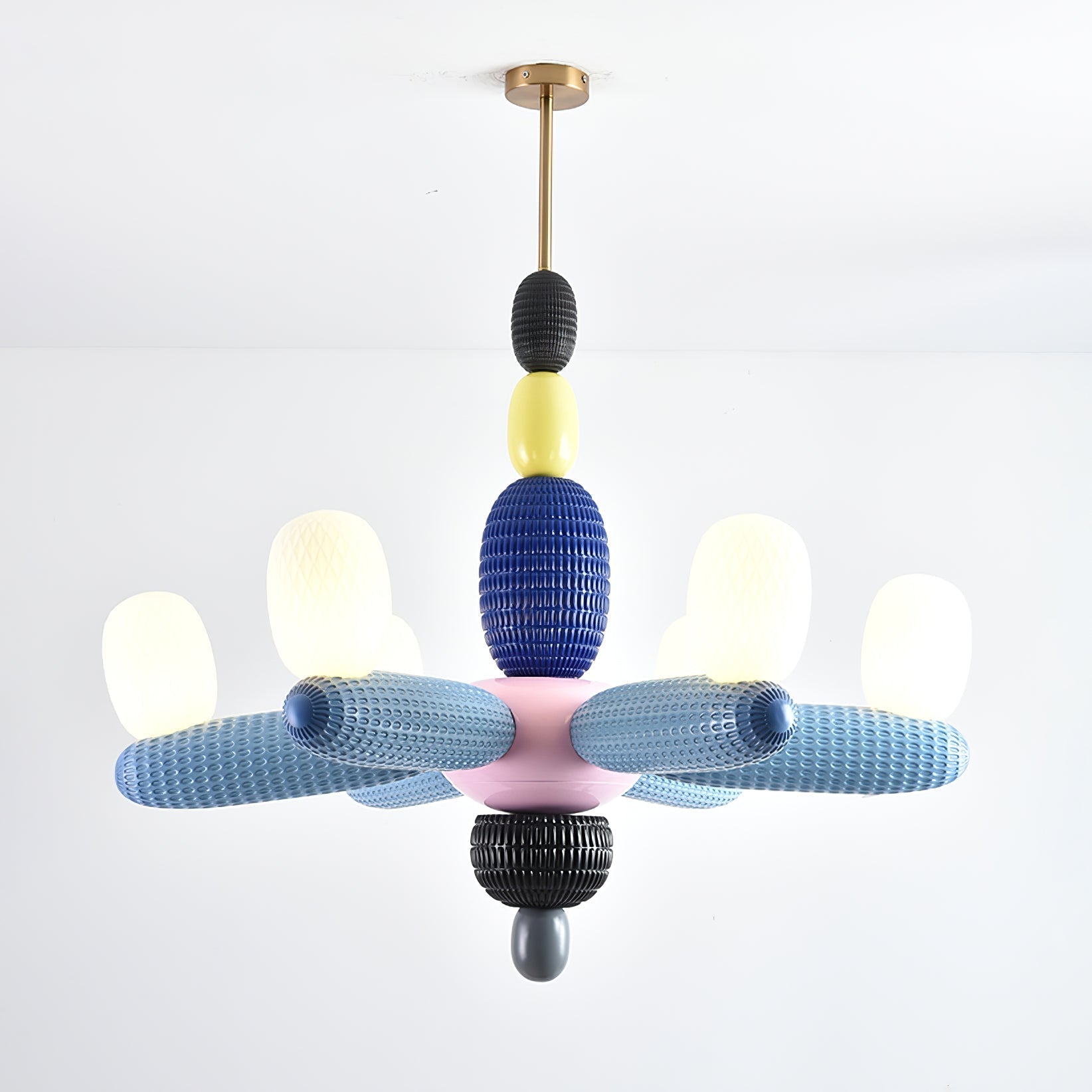 Balloons Chandelier Porcelain Modules Frosted Orbs - Letslighting