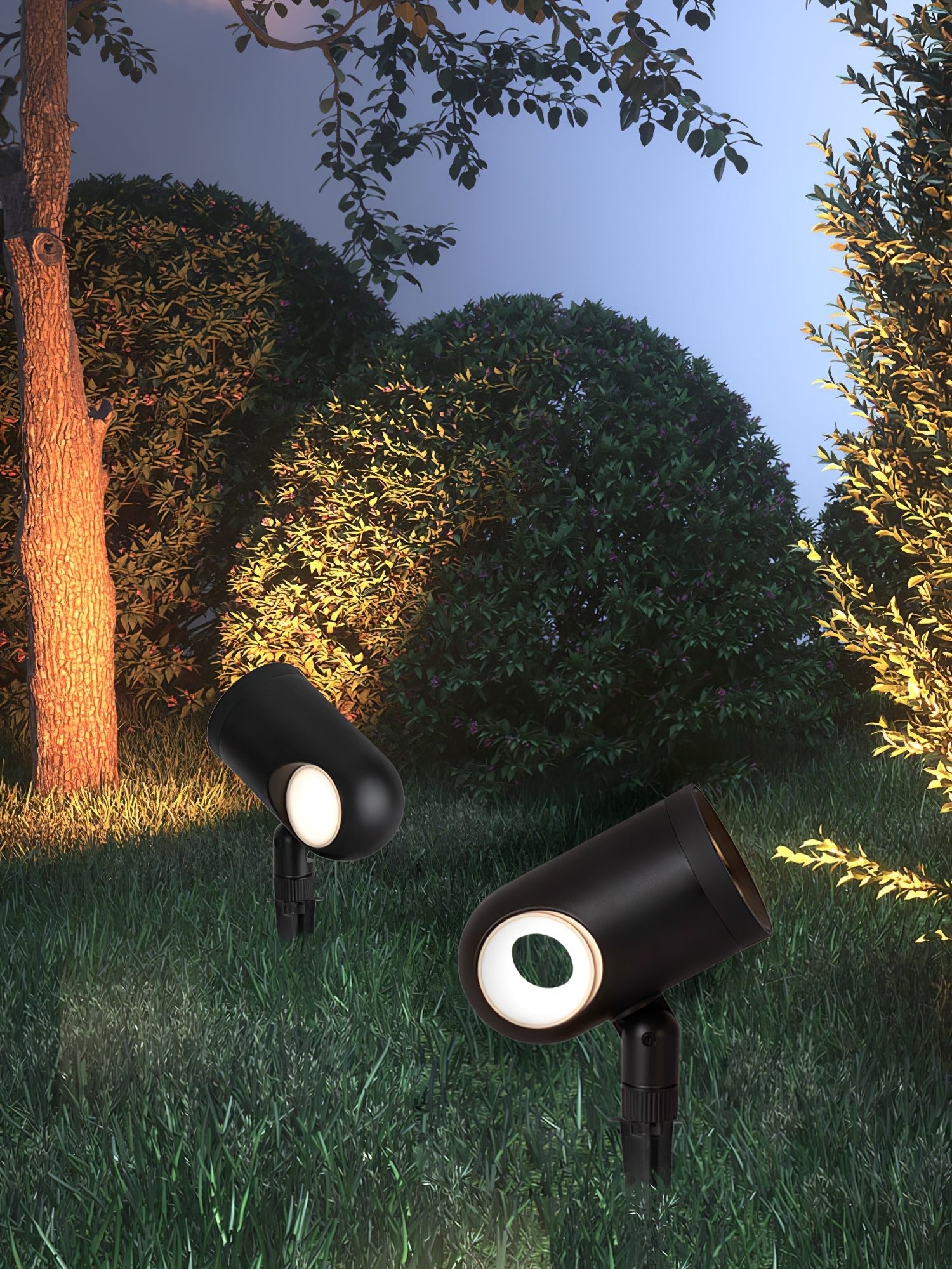 Beam Pointe Ajustable Acier Inoxydable Projecteur Paysage