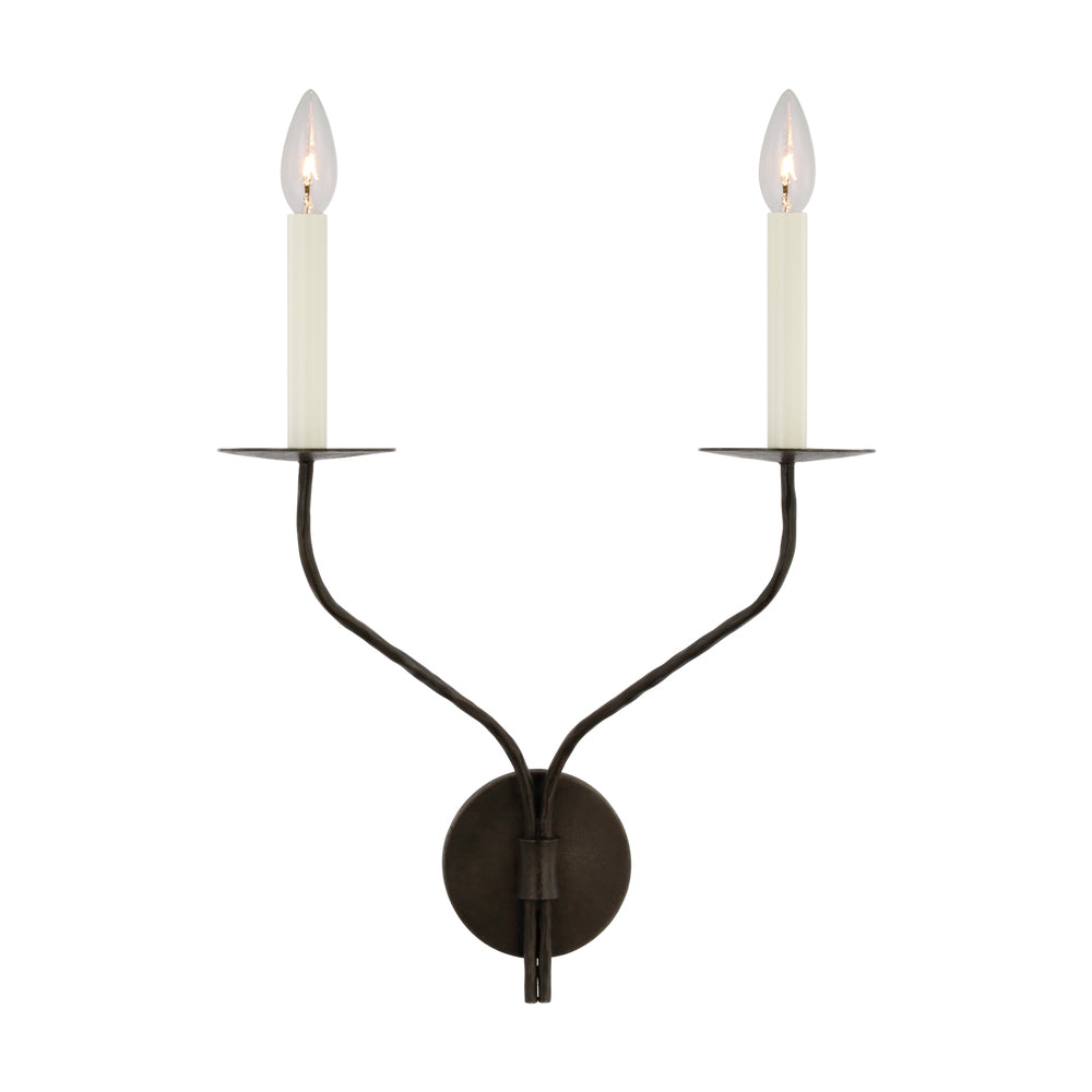 Belfair Wall Lamp Hand-Forged Dual Arms - Letslighting