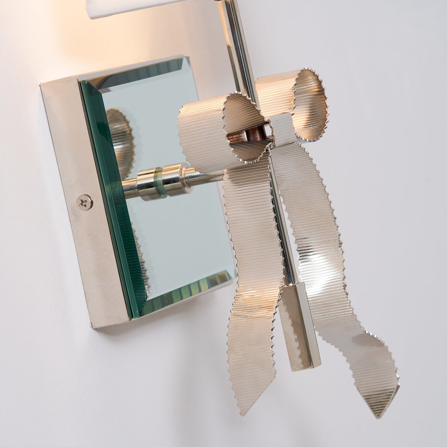Belle Applique Murale Élégante en Tissu Nœud