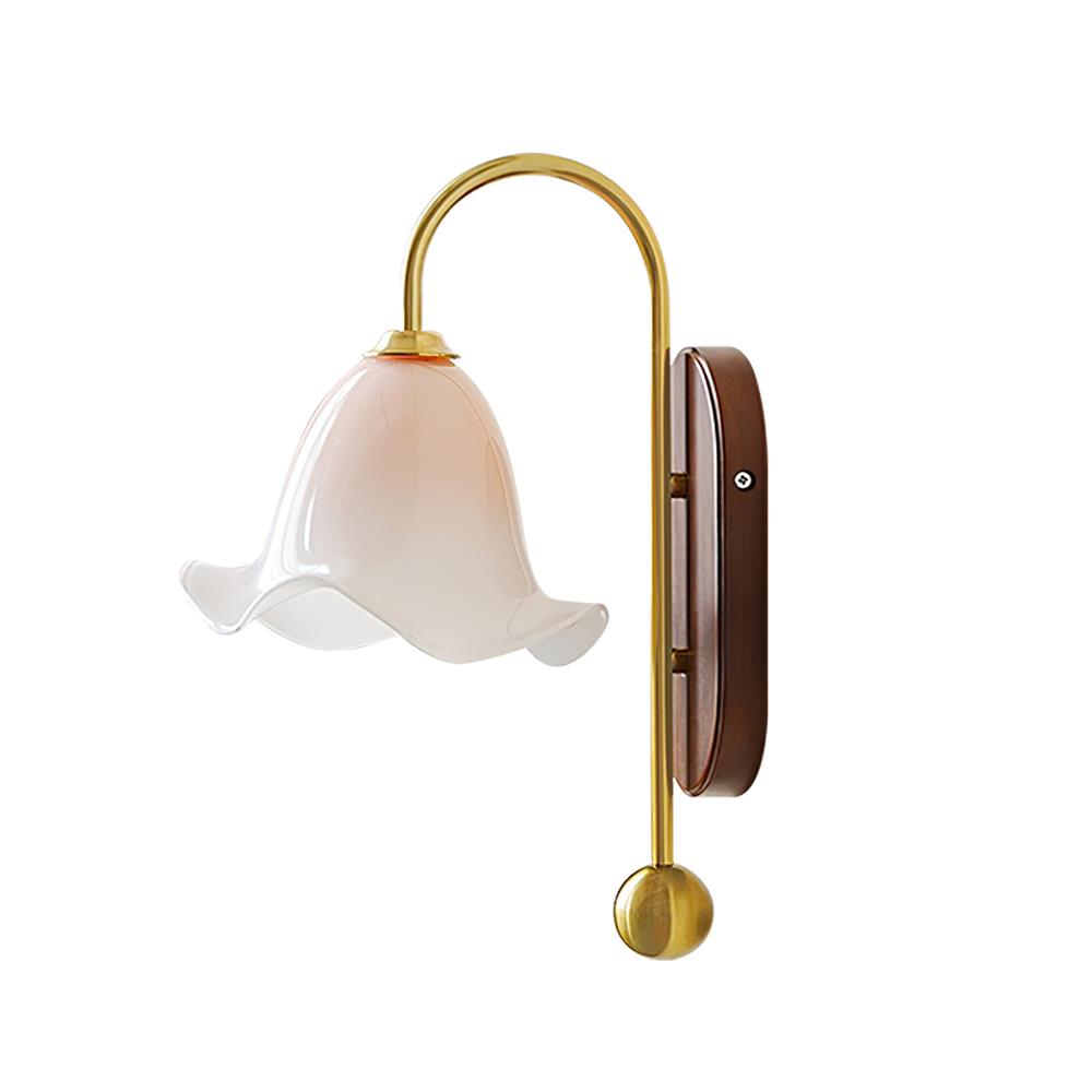 Bellora Wall Lamp Hand-Blown Floral Glass - Letslighting
