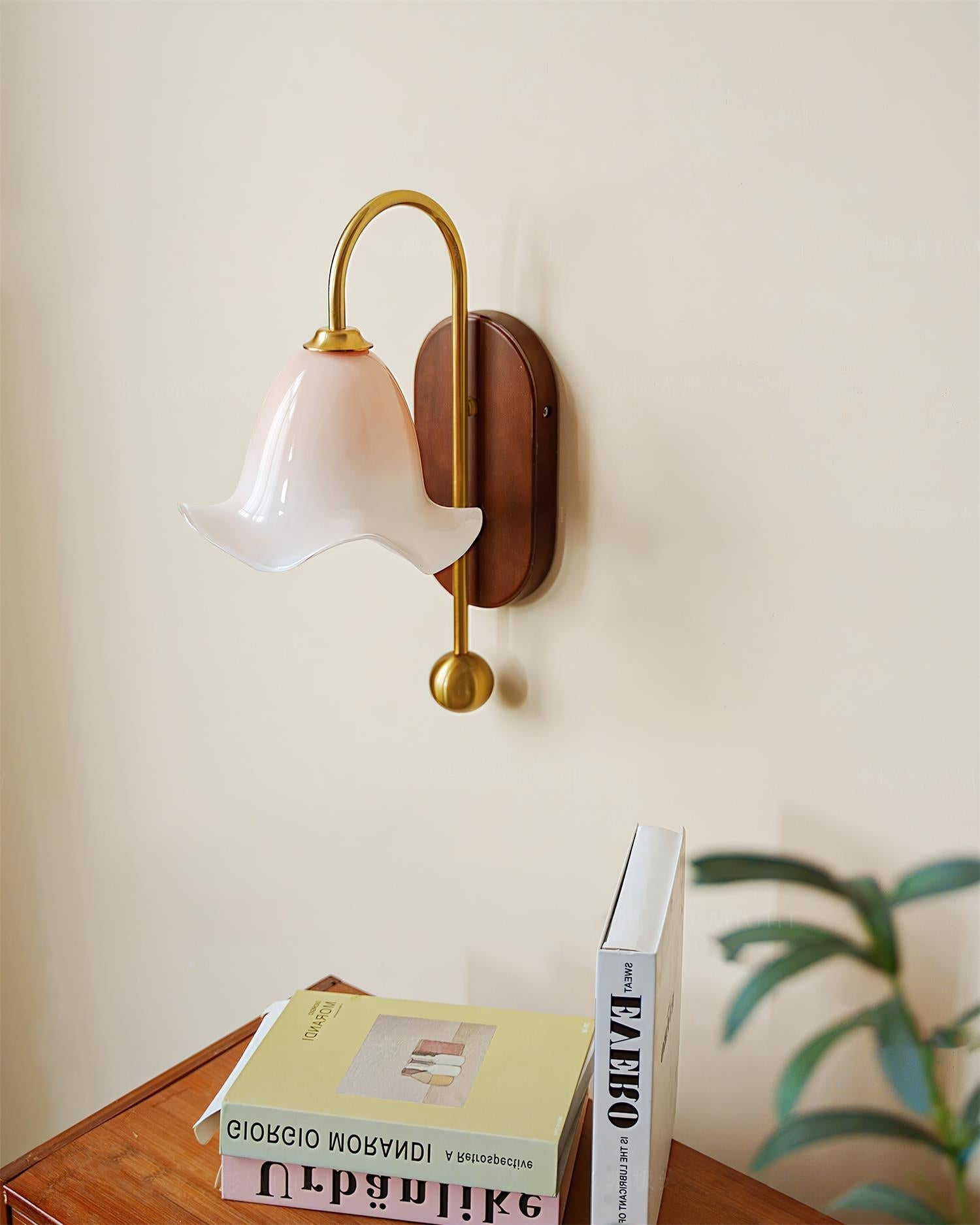 Bellora Wall Lamp Hand-Blown Floral Glass - Letslighting