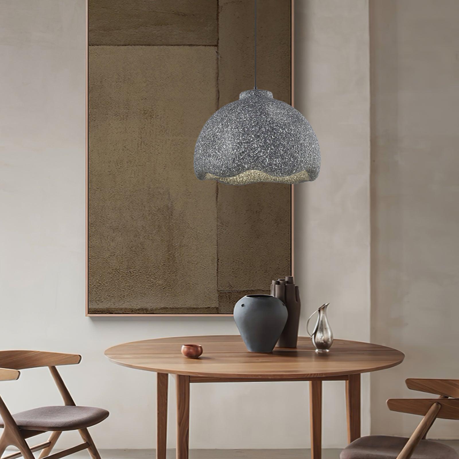 Icarila Modern Minimalist Speckled Metal Plastic Pendant Lamp - Blowlighting