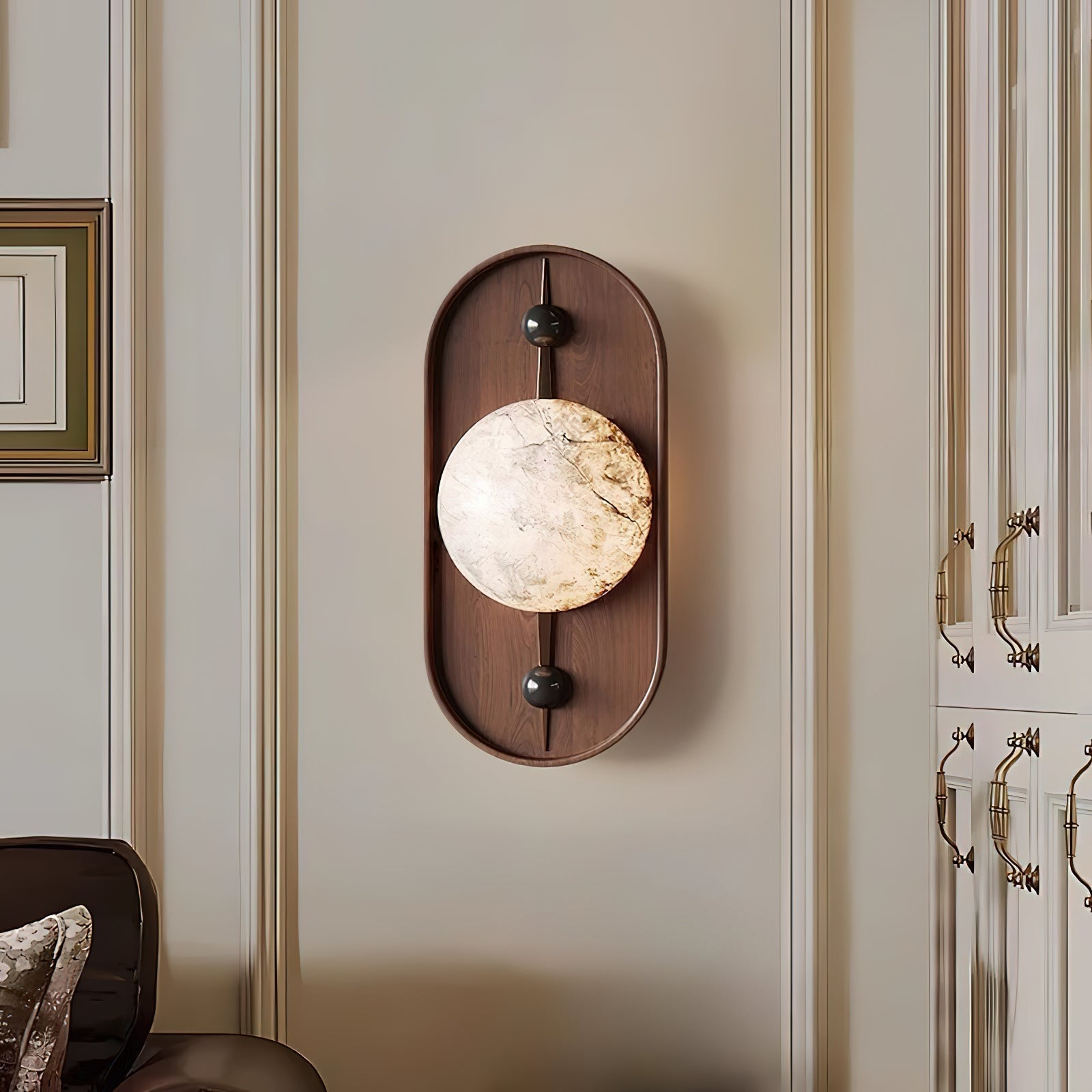 Gloruvyu Individual Creativity Metal Alabaster Wall Lamp - Lamp Copper