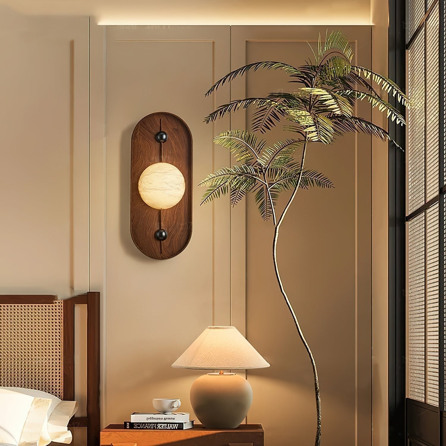 Mylaearae Orb Alabaster Wall Light - Blowlighting