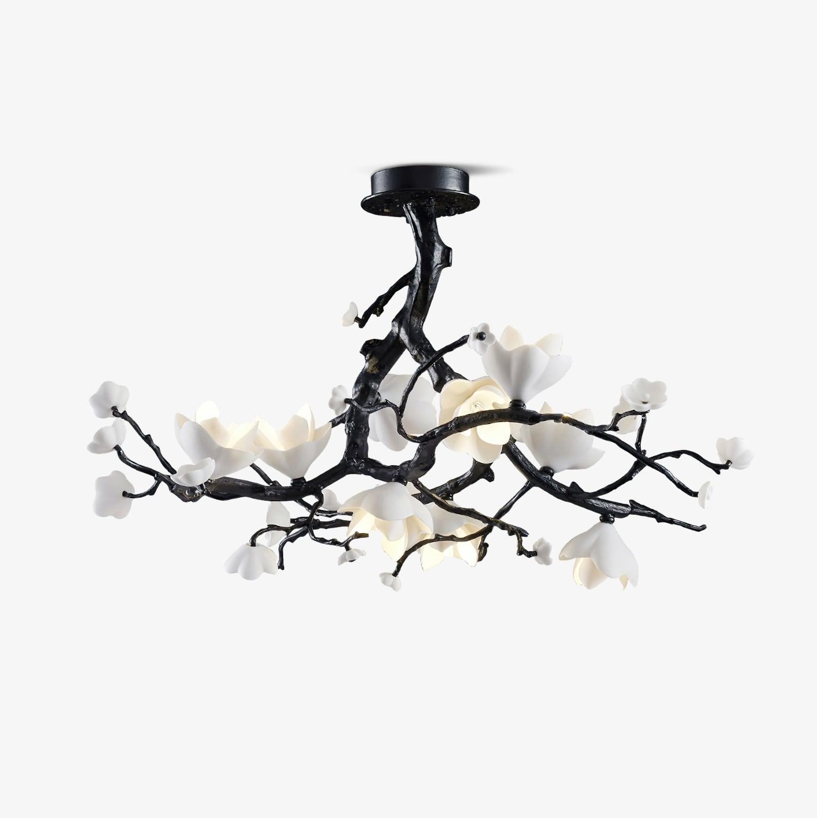 Black Copper Tree Chandelier - Blowlighting