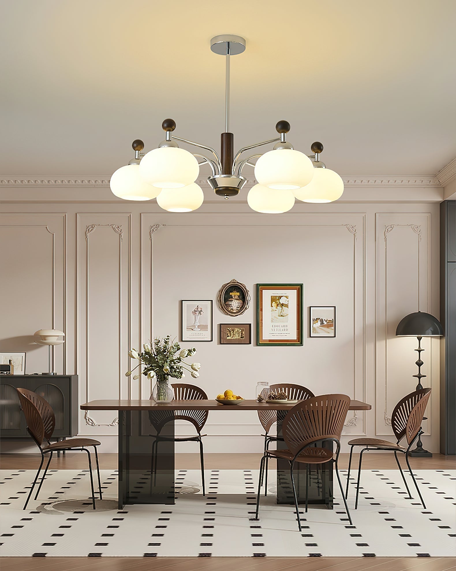 Aurora Chandelier Multi Arm Modern - Blowlighting