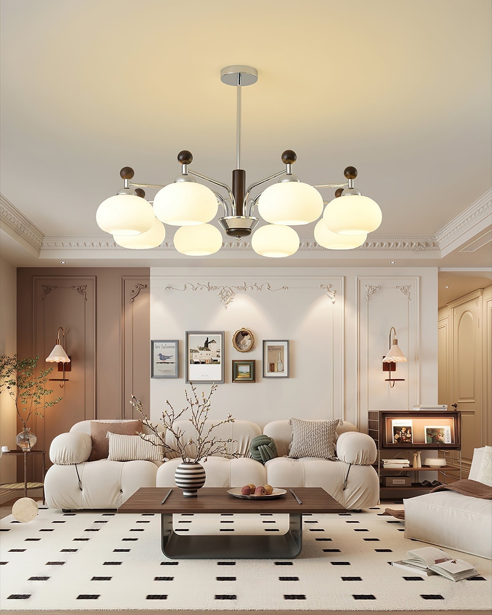Aurora Chandelier Multi Arm Modern - Blowlighting