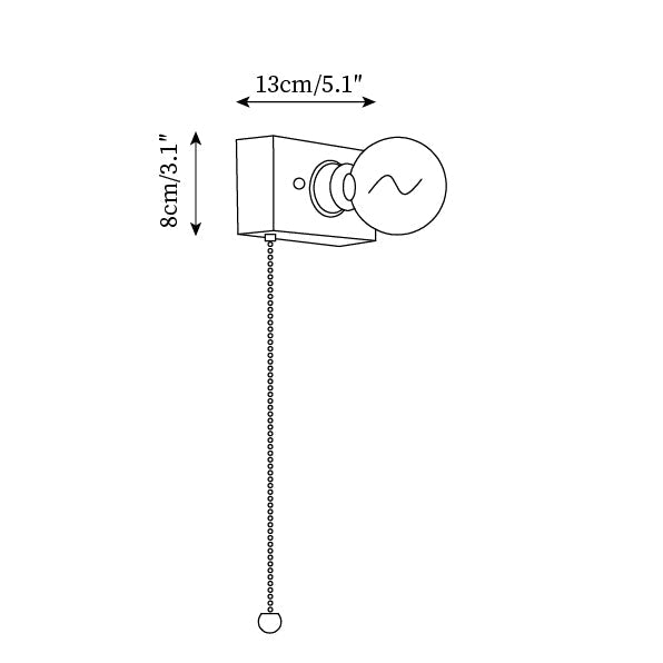 Bois Wall Lamp Edison Style - Letslighting