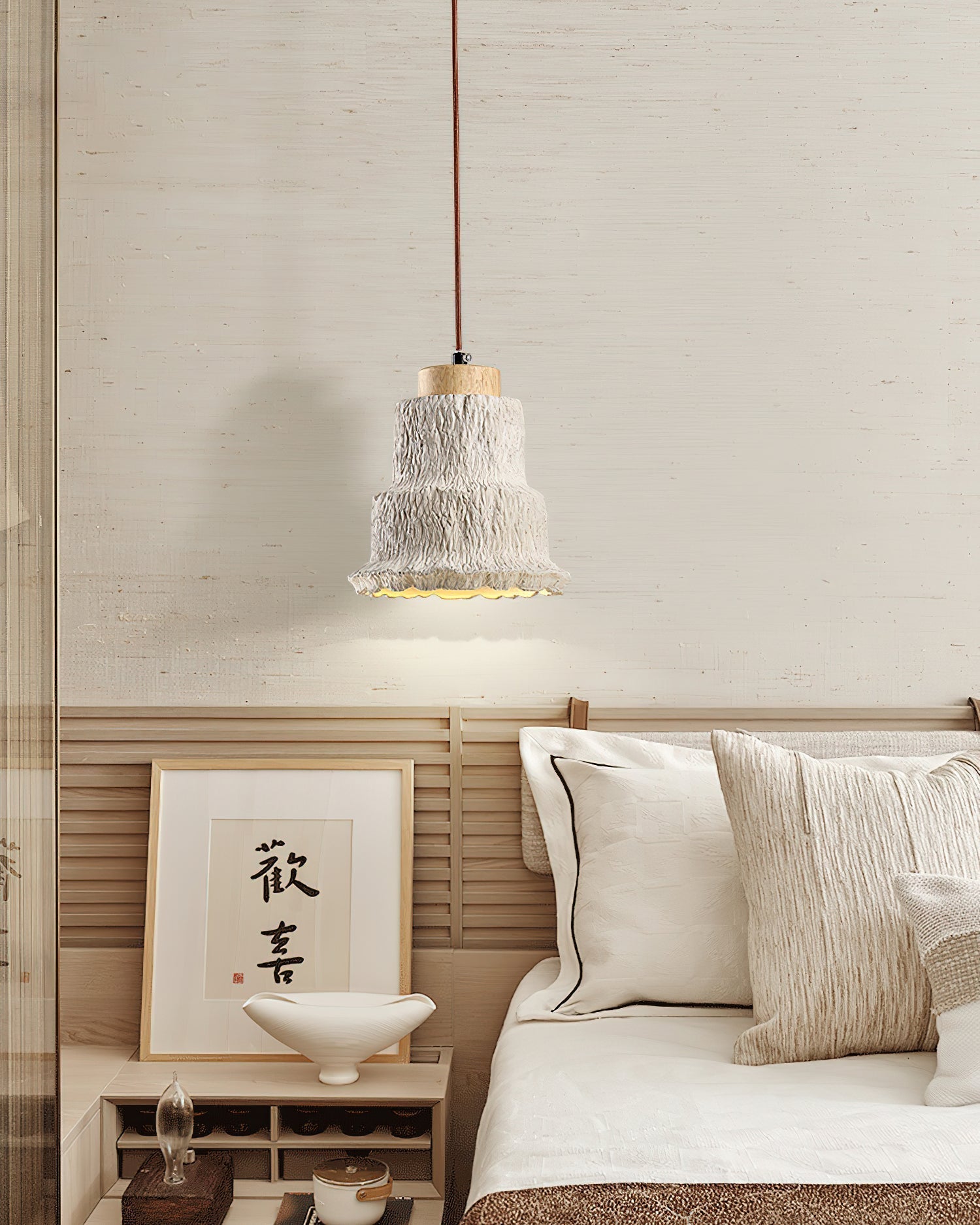 Esilara Tiered Travertine Pendant Light - Letslighting