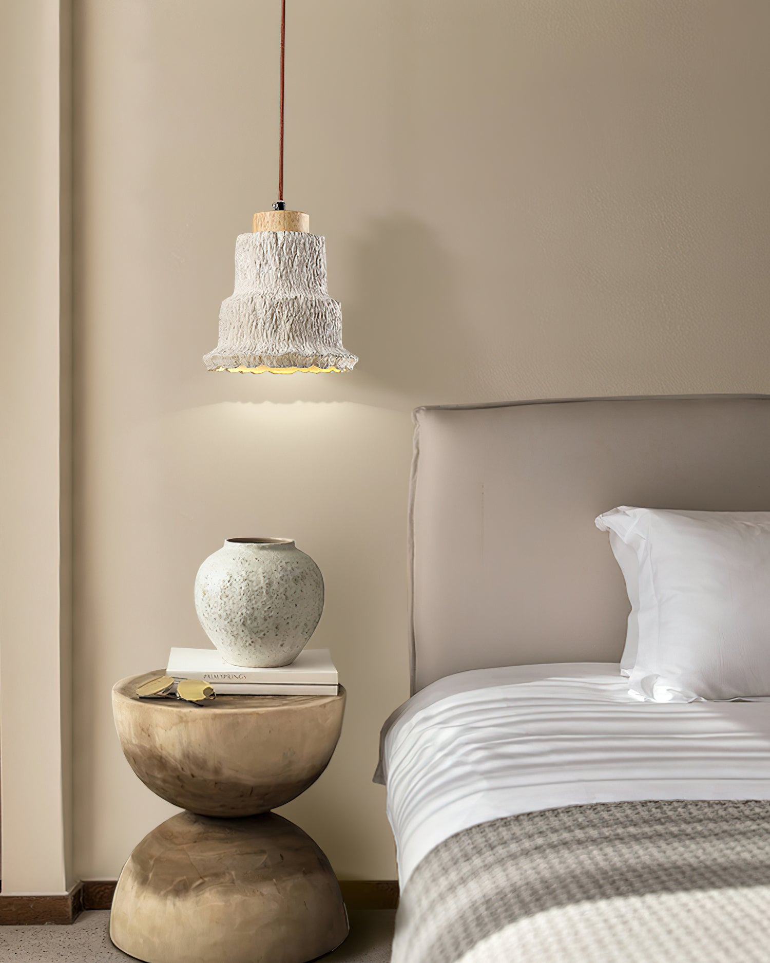 Esilara Tiered Travertine Pendant Light - Letslighting