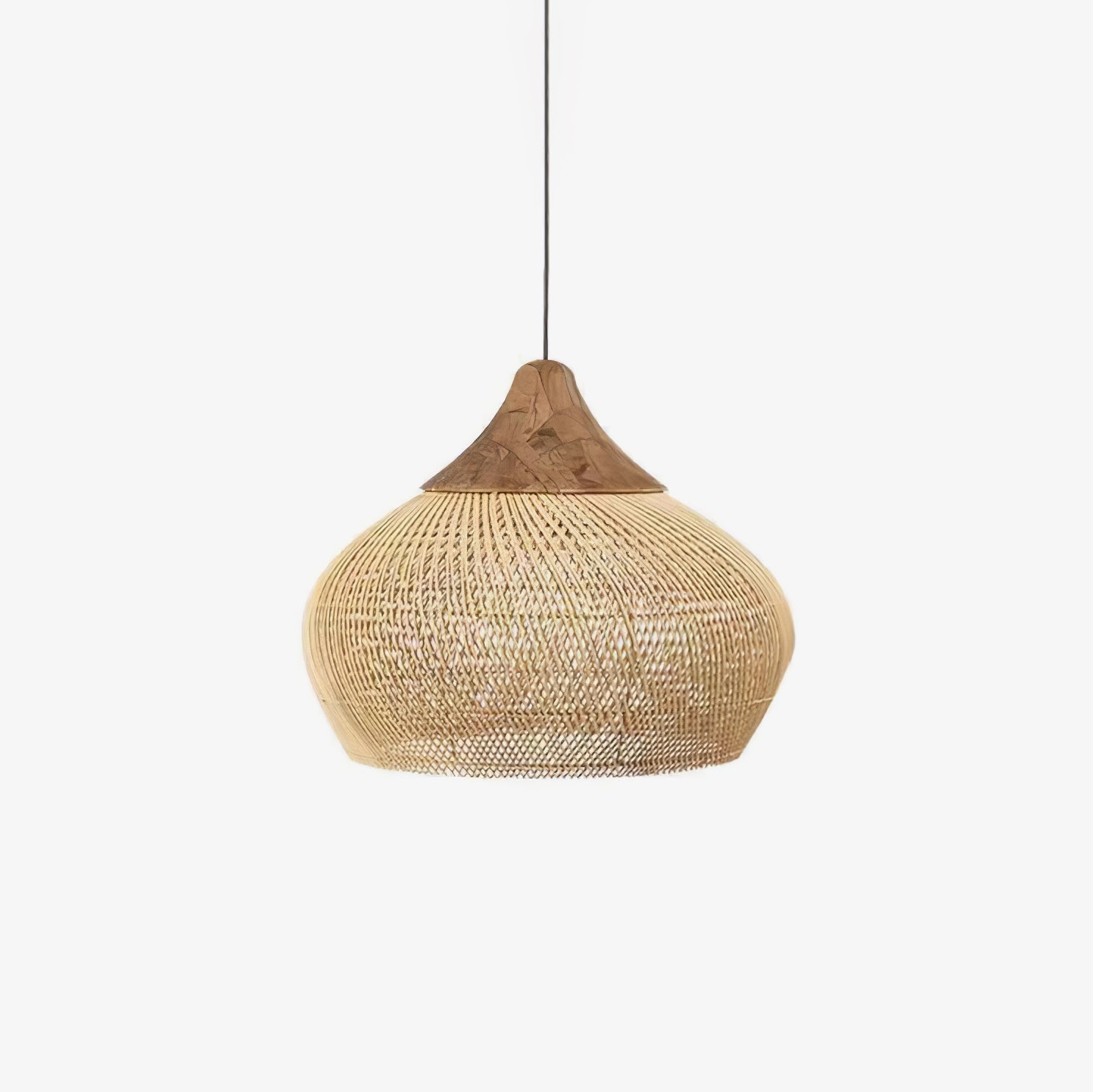 Solara Pendant Lamp Rattan Swag Woven - Letslighting