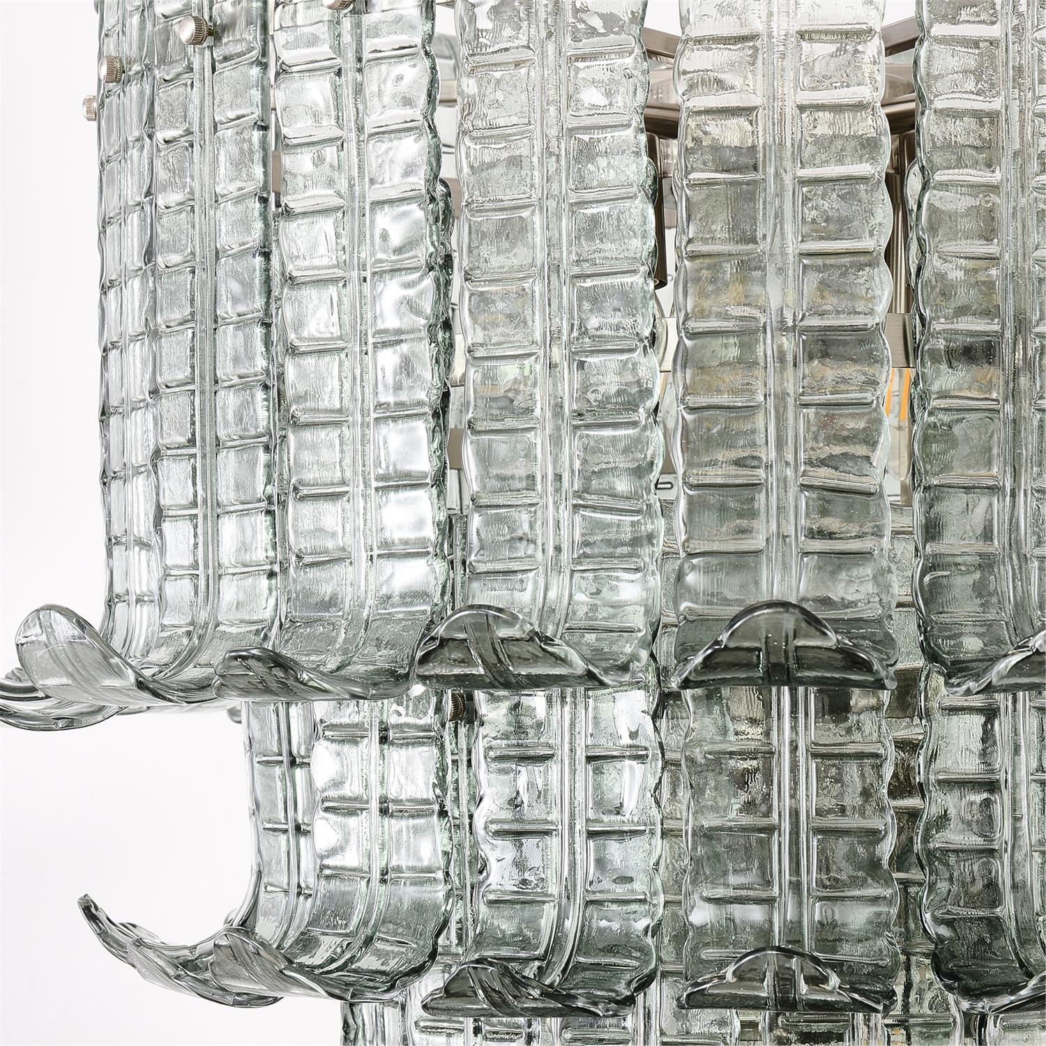 Brasher Chandelier Murano Glass Tiered Elegant - Letslighting