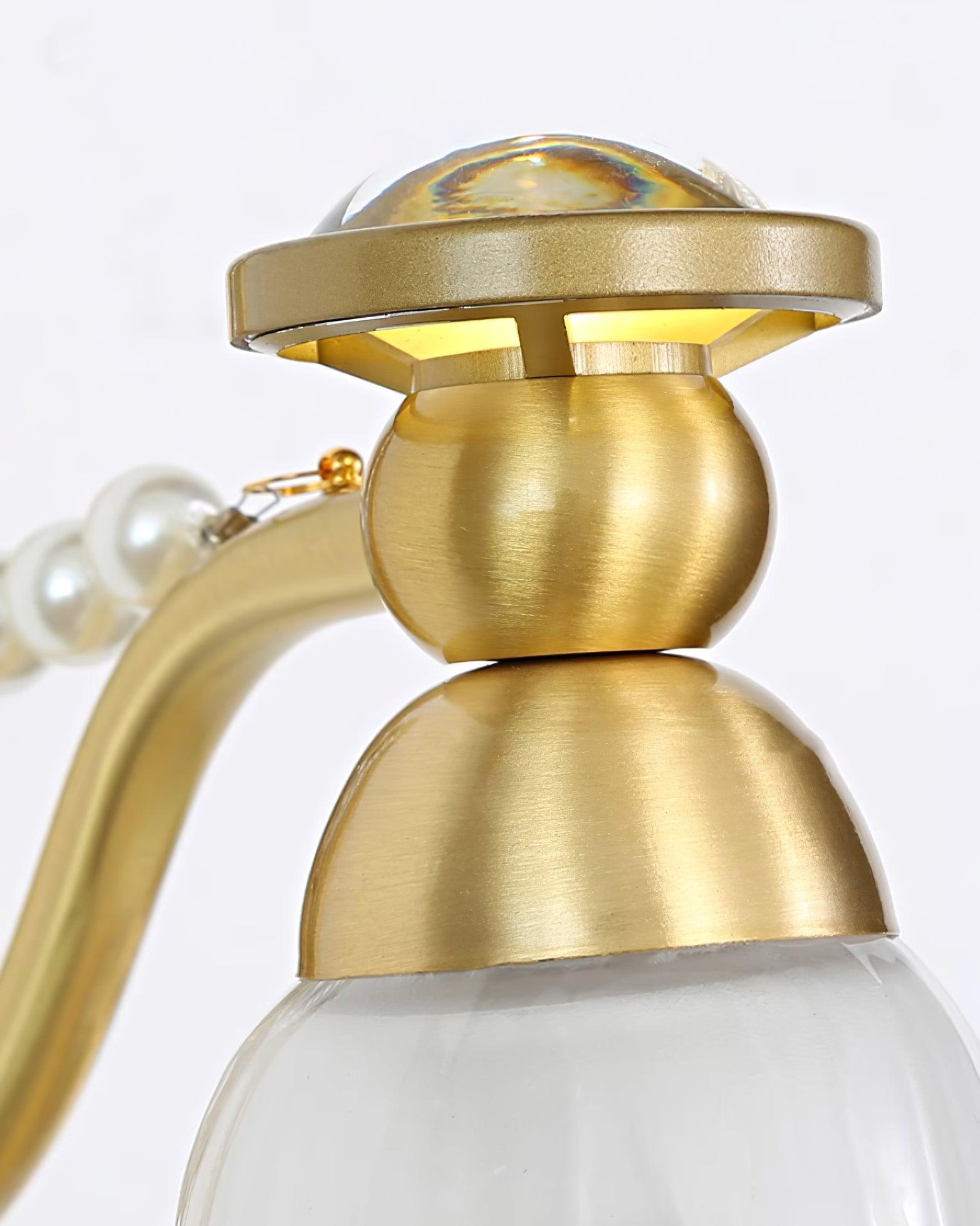 Zoey Brass Floral Wall Lamp - Letslighting