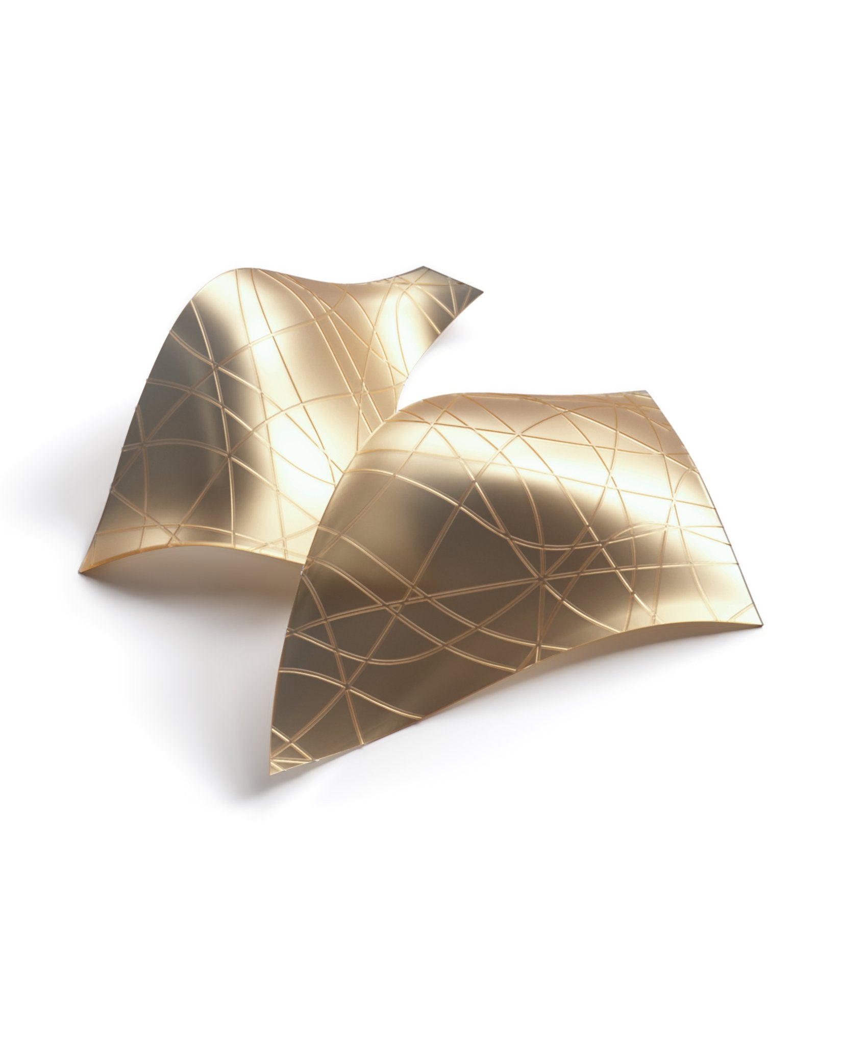 Alnoror Sculptural Gold Pendant Light - Blowlighting