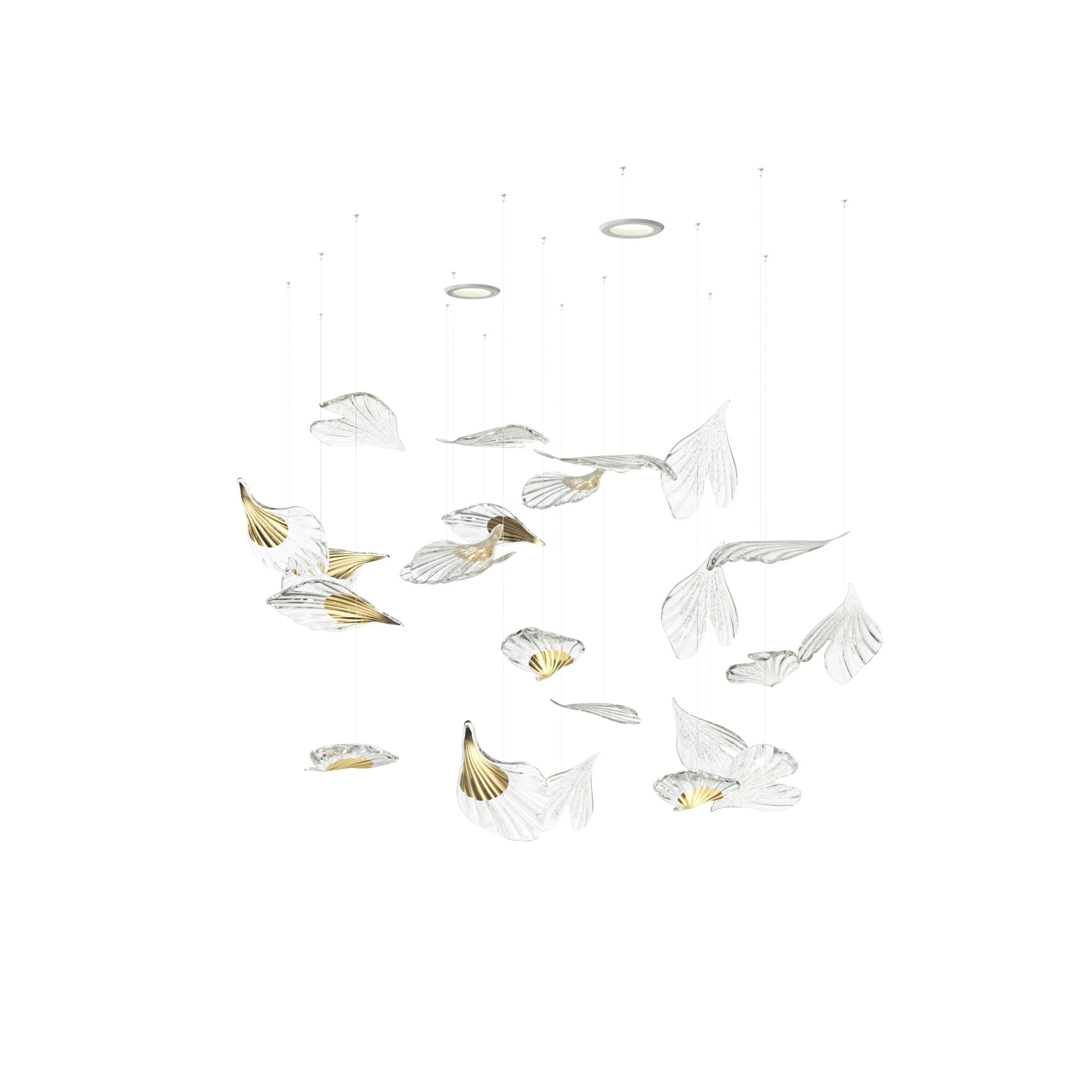 Asorus Artistic Leaf-Shape Chandelier - Blowlighting