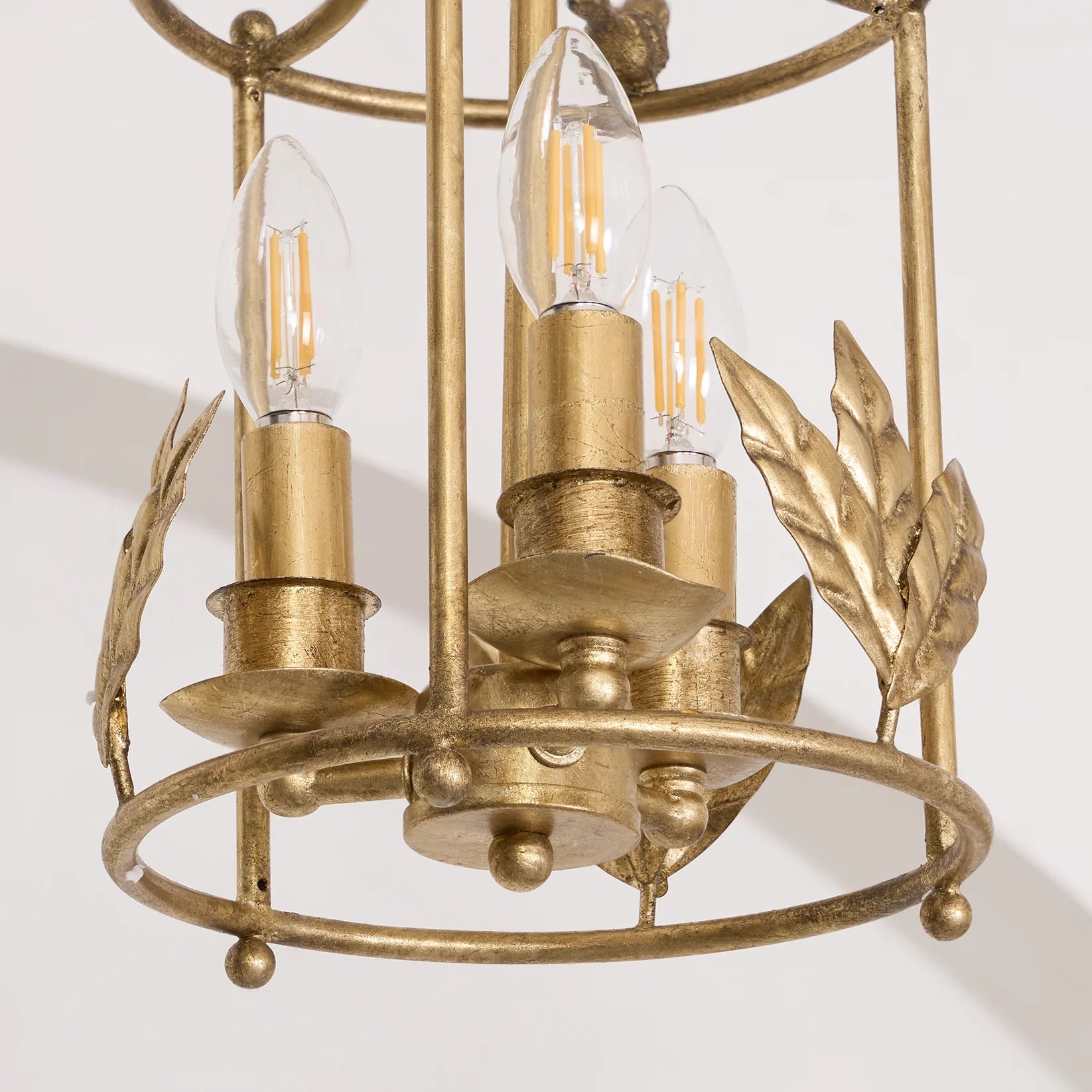 Silva Vintage Metal Bronze Gold Pendant Light Dining Room Bedroom
