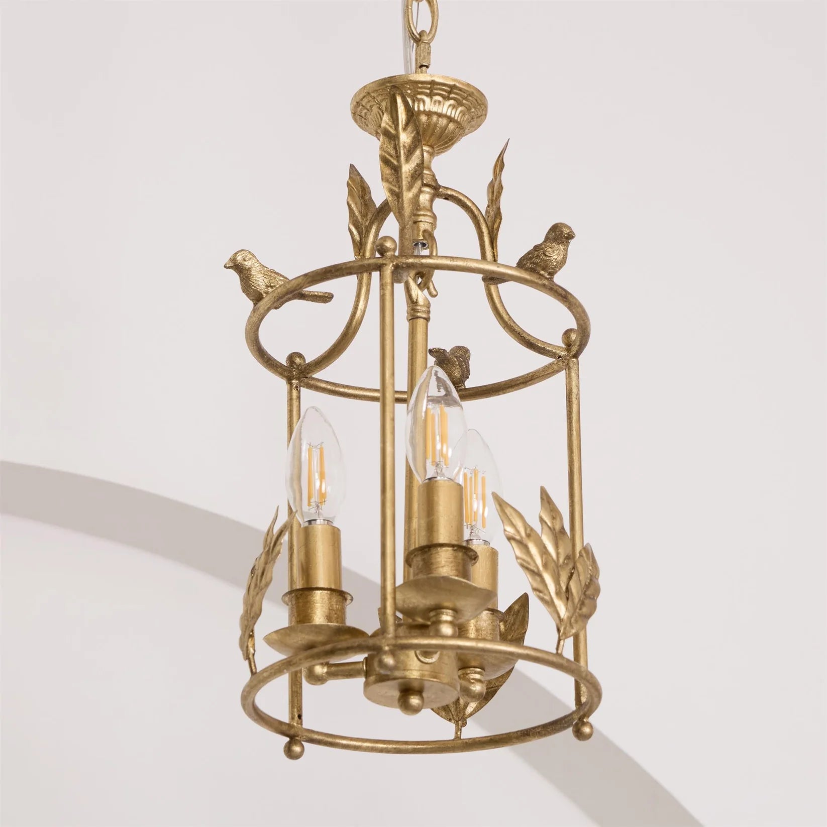 Silva Vintage Metal Bronze Gold Pendant Light Dining Room Bedroom