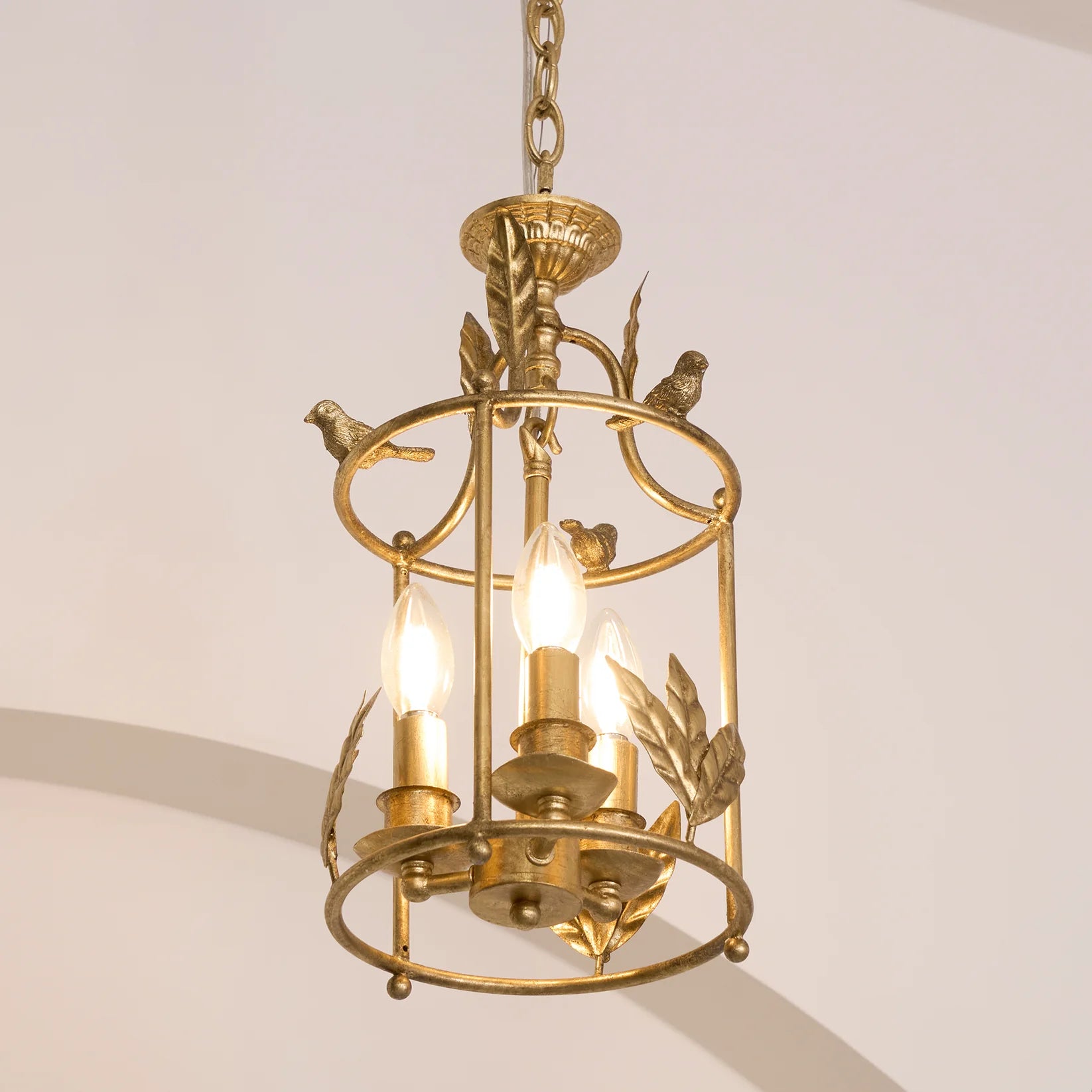 Silva Vintage Metal Bronze Gold Pendant Light Dining Room Bedroom