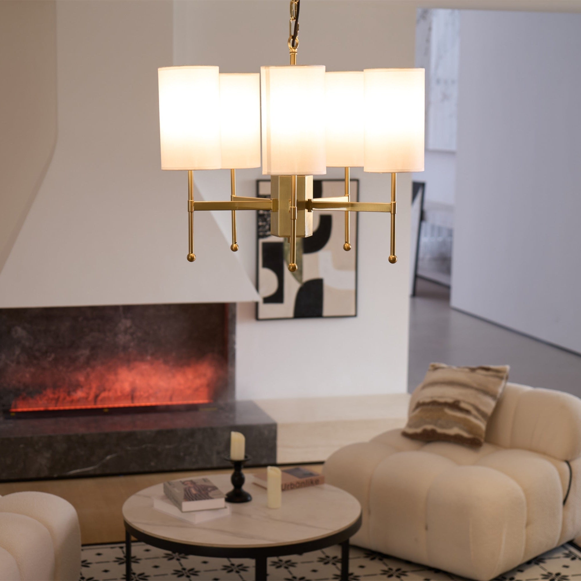 Brilliancess Brass Chandelier - Blowlighting