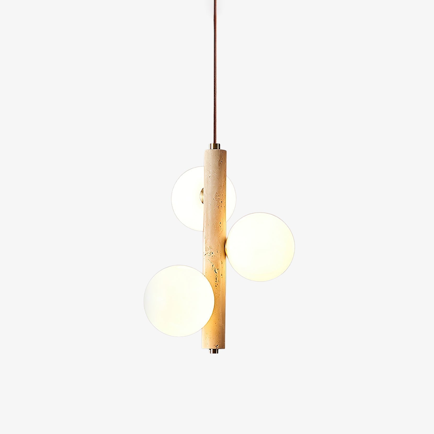 Aursorel Multi-Globe Travertine Pendant Light - Letslighting