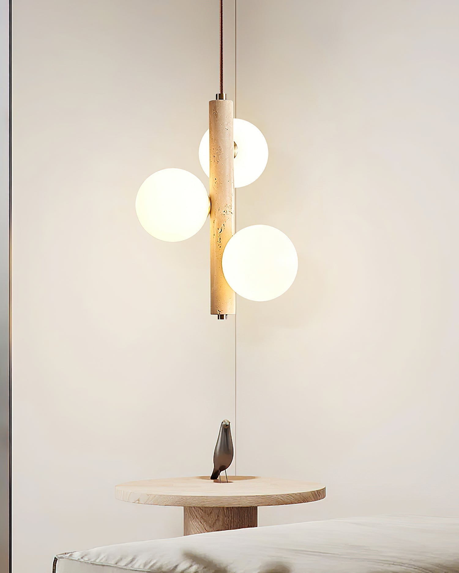 Aursorel Multi-Globe Travertine Pendant Light - Letslighting