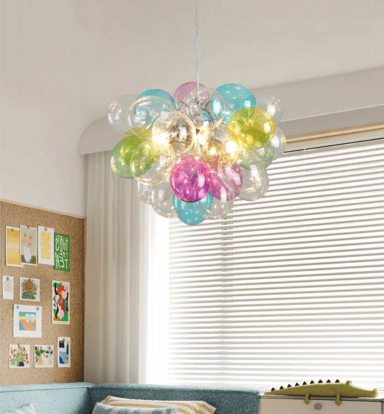Bubble Pop Moderne Art LED Métal Verre Lustre