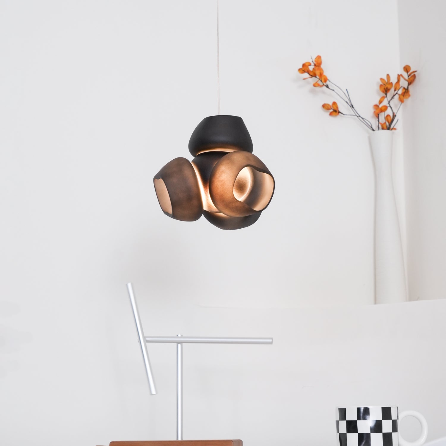 Zamarir Bubbles Cluster Metal Glass Pendant Light - Blowlighting